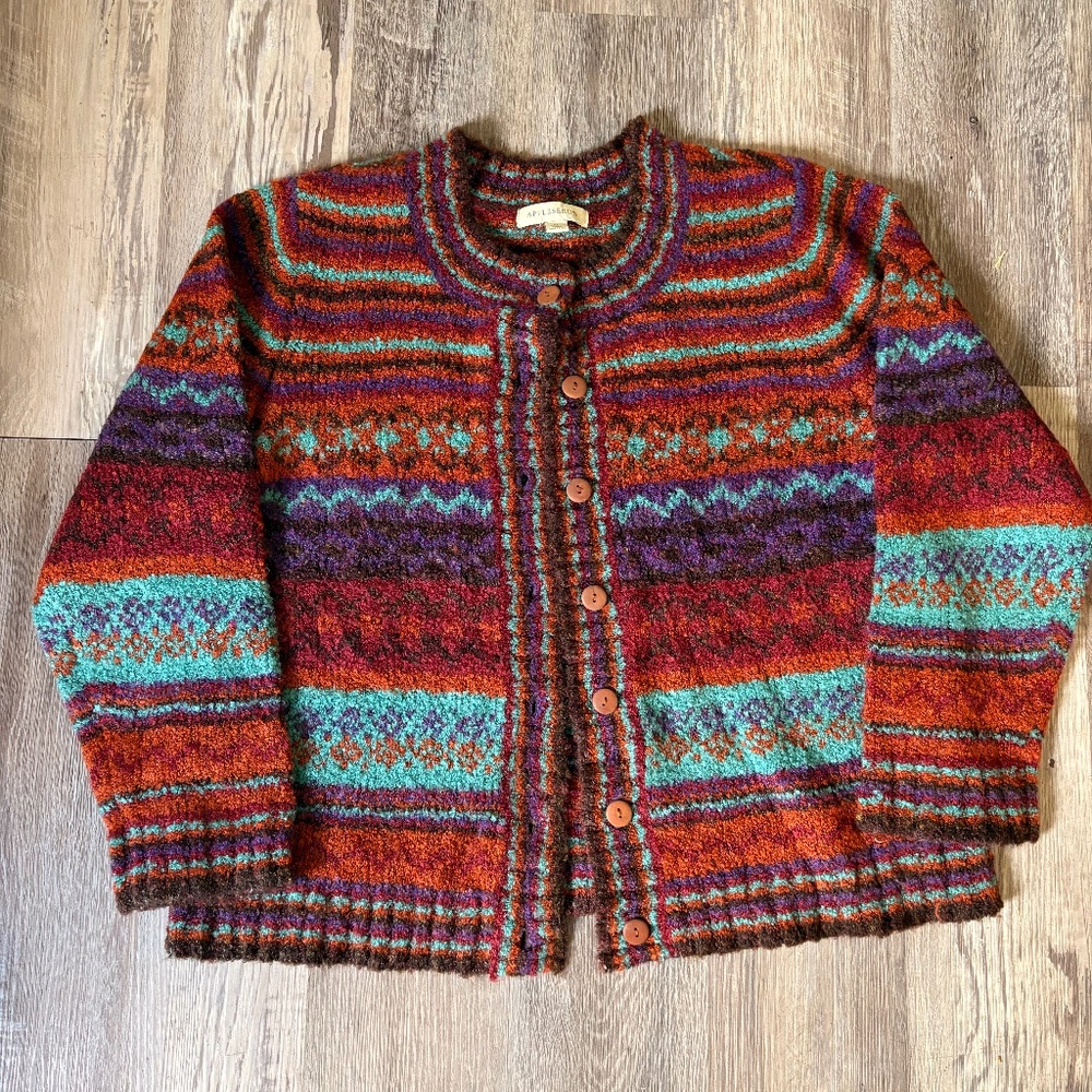 Appleseed's Cardigan Sweater- Size XL